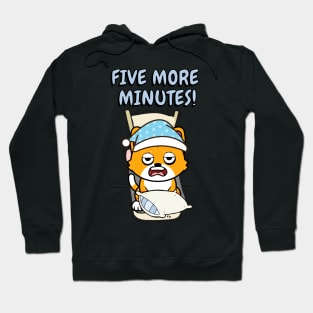 Lazy orange cat cant get out of bed Hoodie